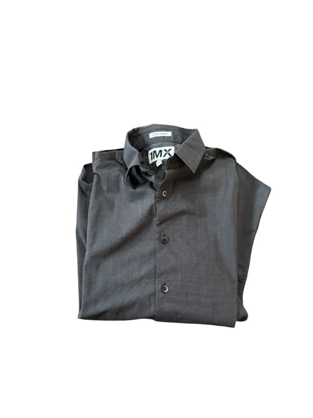 Express Men's Charcoal Dress Shirt - Picture 5 of 5